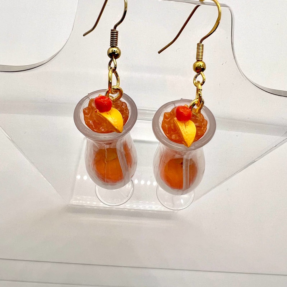 Hard Rock Drink Earrings - Restaurant Earrings - Foodie Mini Brands Earrings - Picture 2 of 11